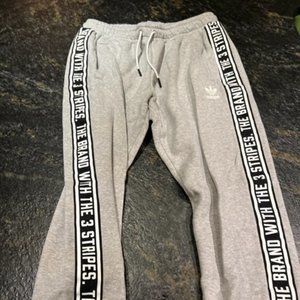 Adidas Three Stripe Sweat Pants